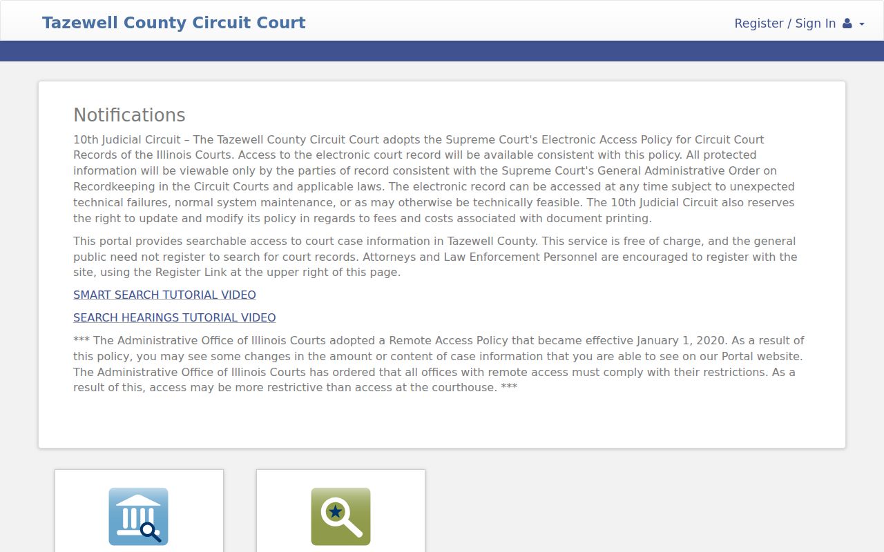 East Peoria residents directory Tazewell court portal