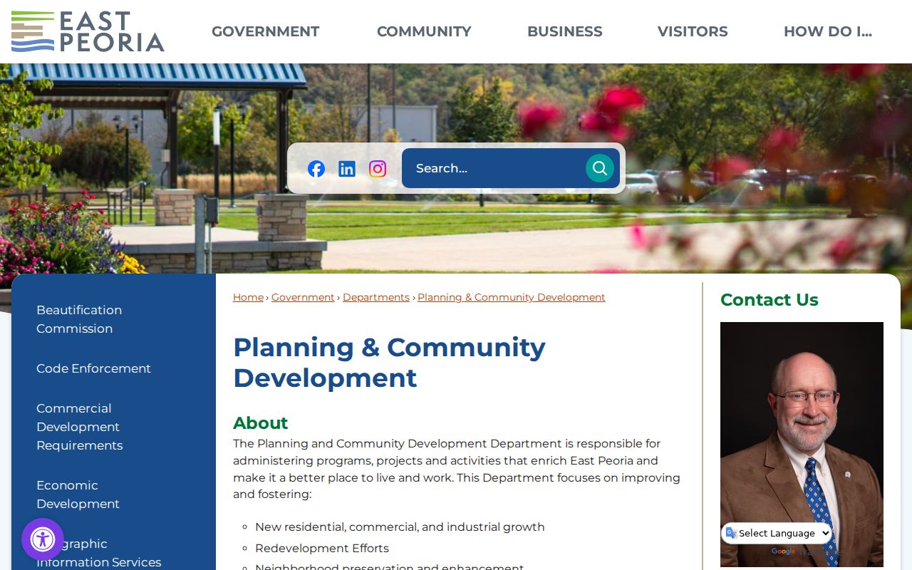 East Peoria neighbors planning and development page
